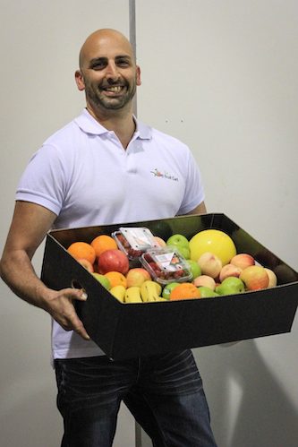 Simon Hamad with finished product - The Fruit Cart